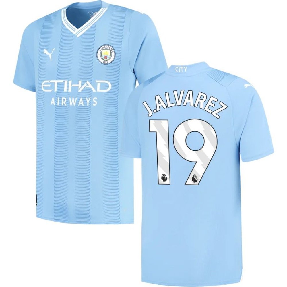 Manchester City F.C. Julian Alvarez 2023-24 Home Jersey